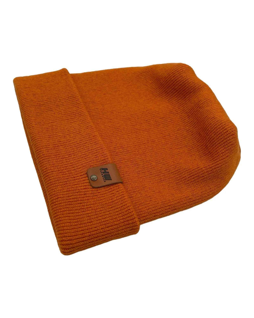 HAAKWEAR H-Stitch Cuffed Beanie - Designed and Made in USA (Patented Design) - Tiger Orange