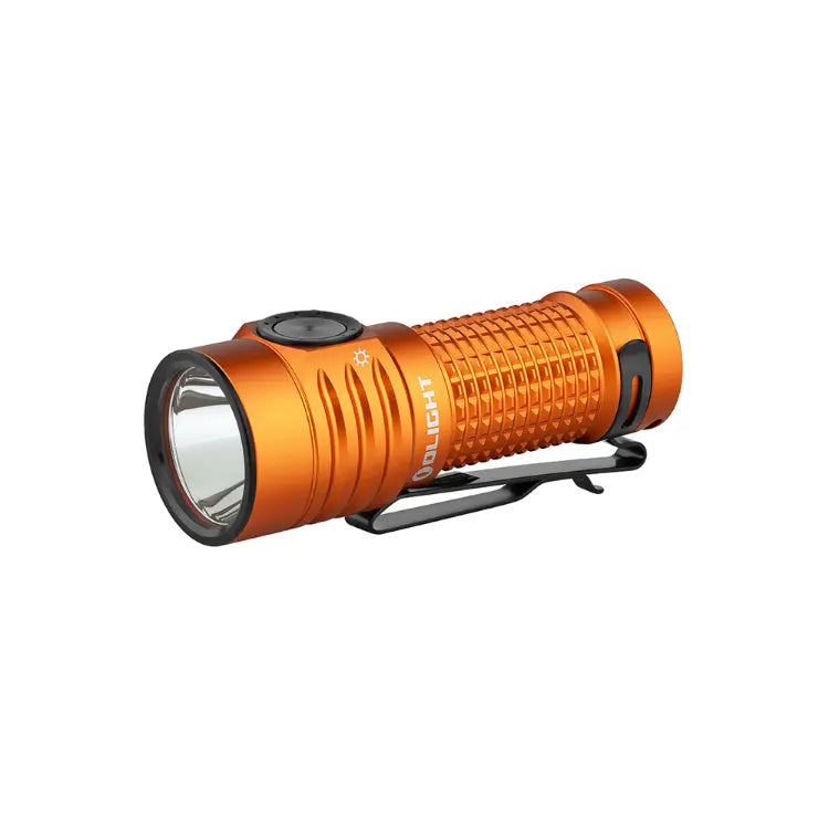 OLIGHT BATONTURBOOGCW Baton Turbo Compact EDC Flashlight with 510m Long-Range Beam - Orange