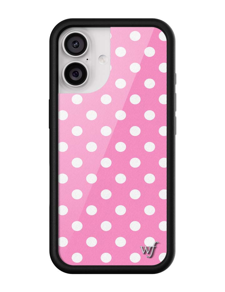 Polka Dot | Pink and White iPhone Case