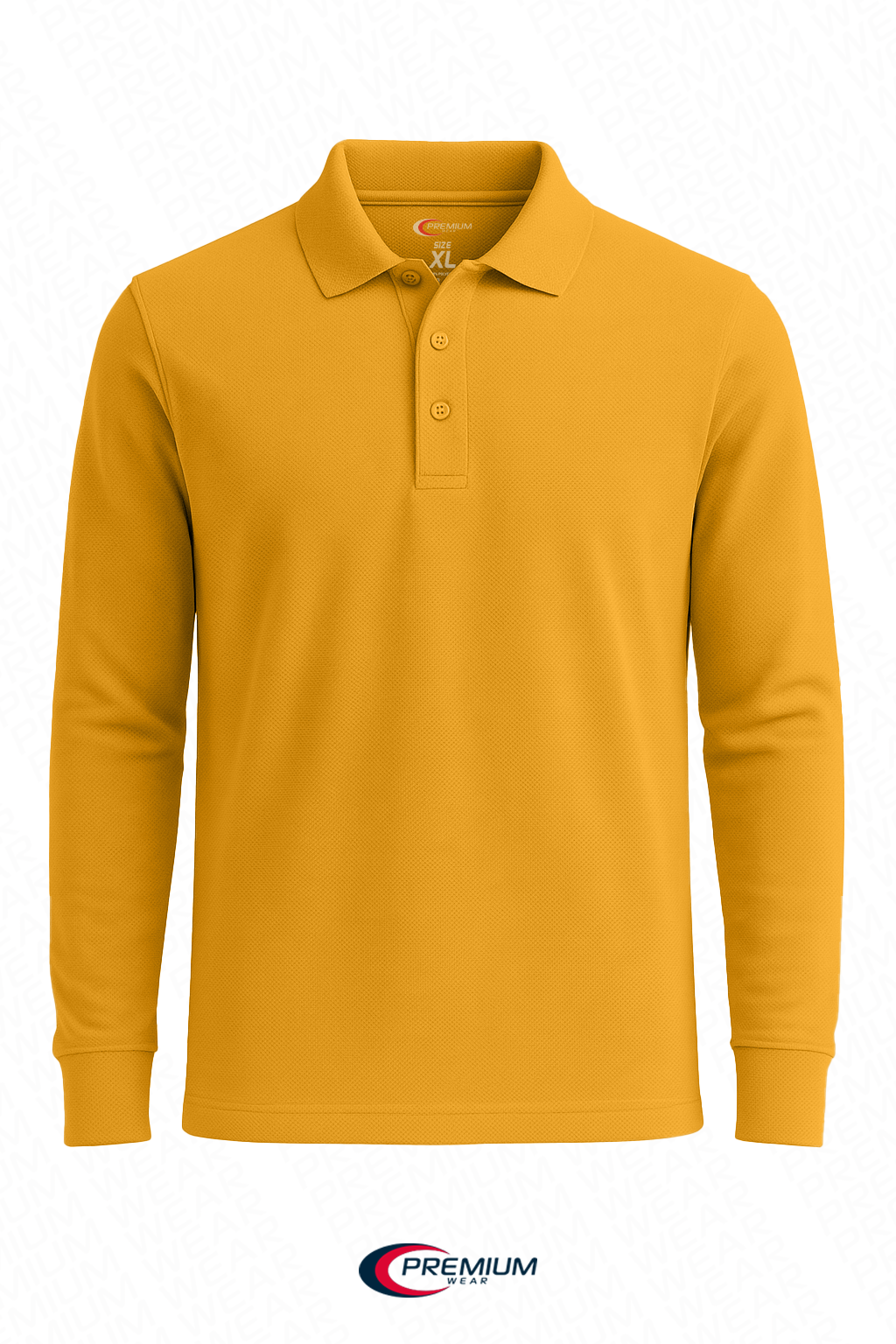 Boys/ Unisex Long Sleeve Pique Polo Shirt - single