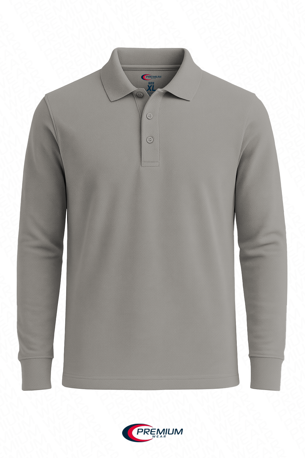 Boys/ Unisex Long Sleeve Pique Polo Shirt - single