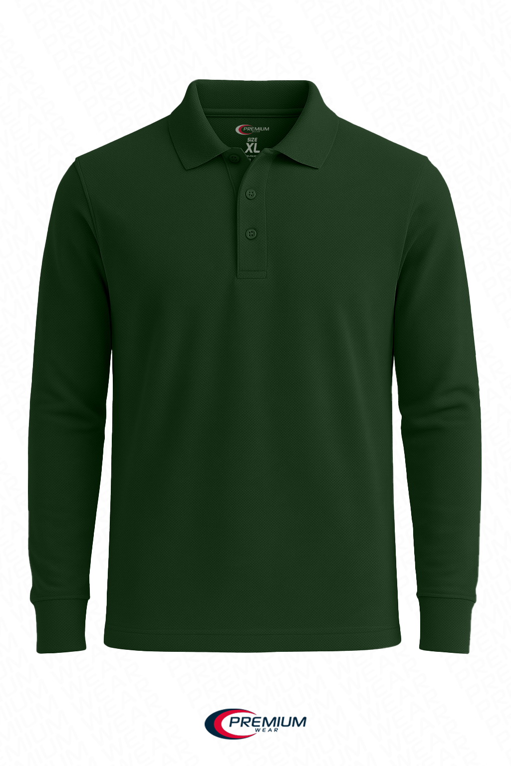 Boys/ Unisex Long Sleeve Pique Polo Shirt - single