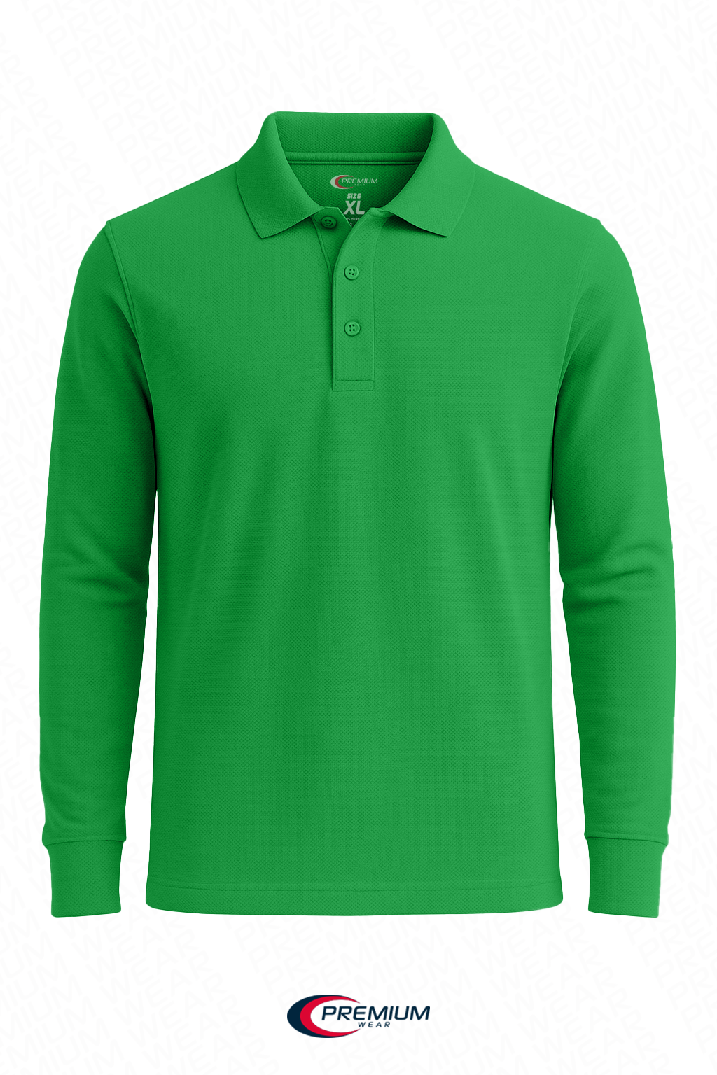 Boys/ Unisex Long Sleeve Pique Polo Shirt - single