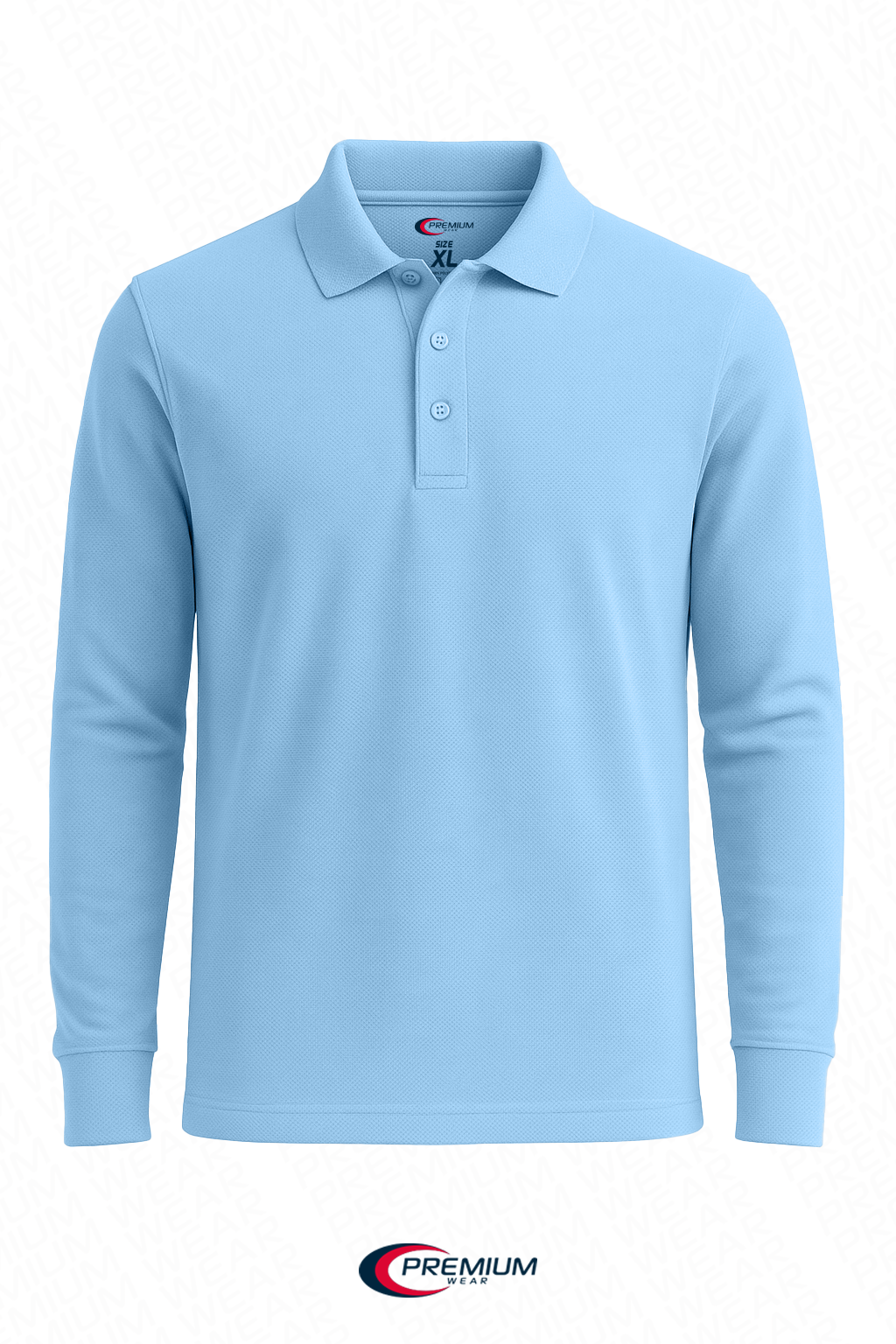 Boys/ Unisex Long Sleeve Pique Polo Shirt - single