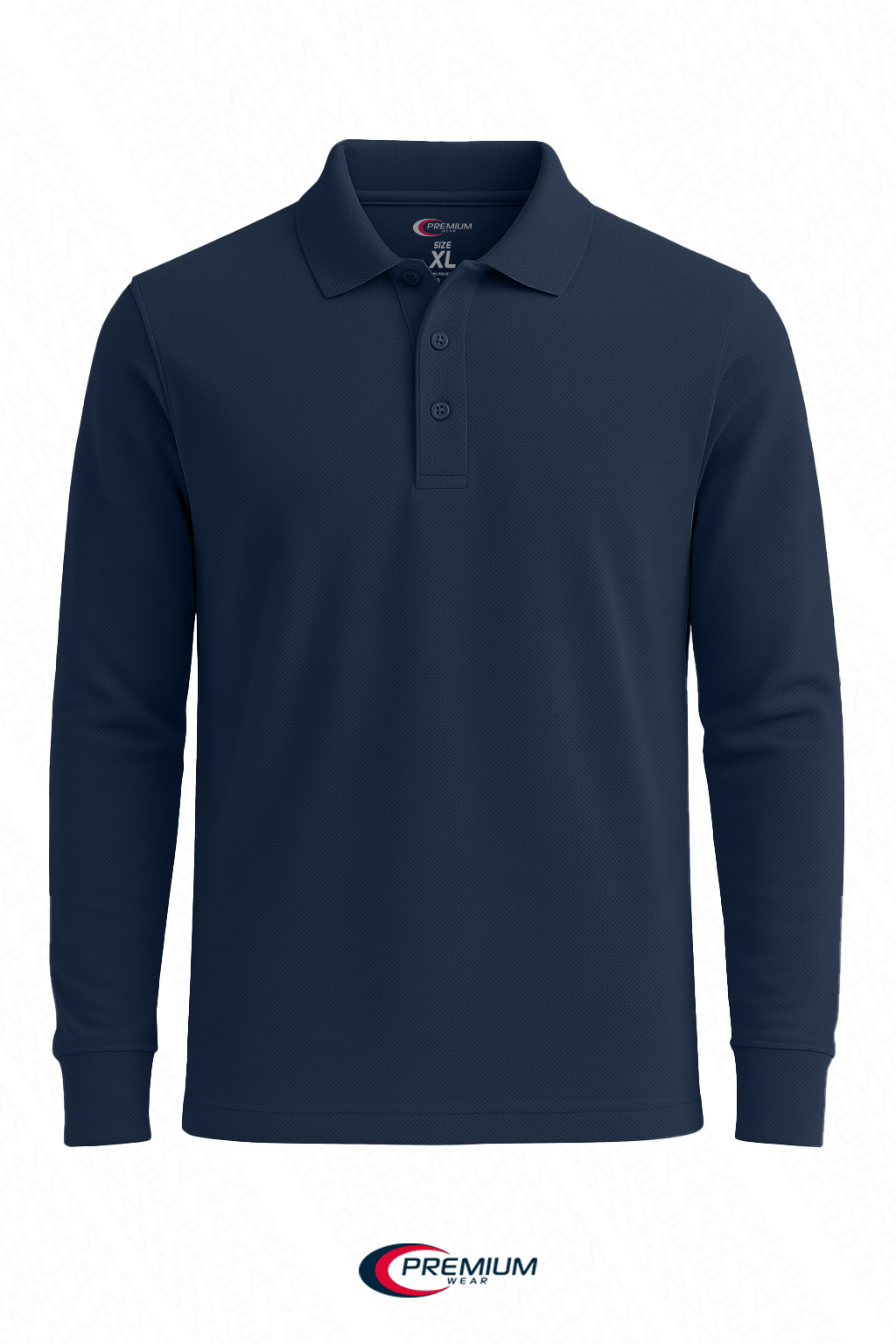 Boys/ Unisex Long Sleeve Pique Polo Shirt - single