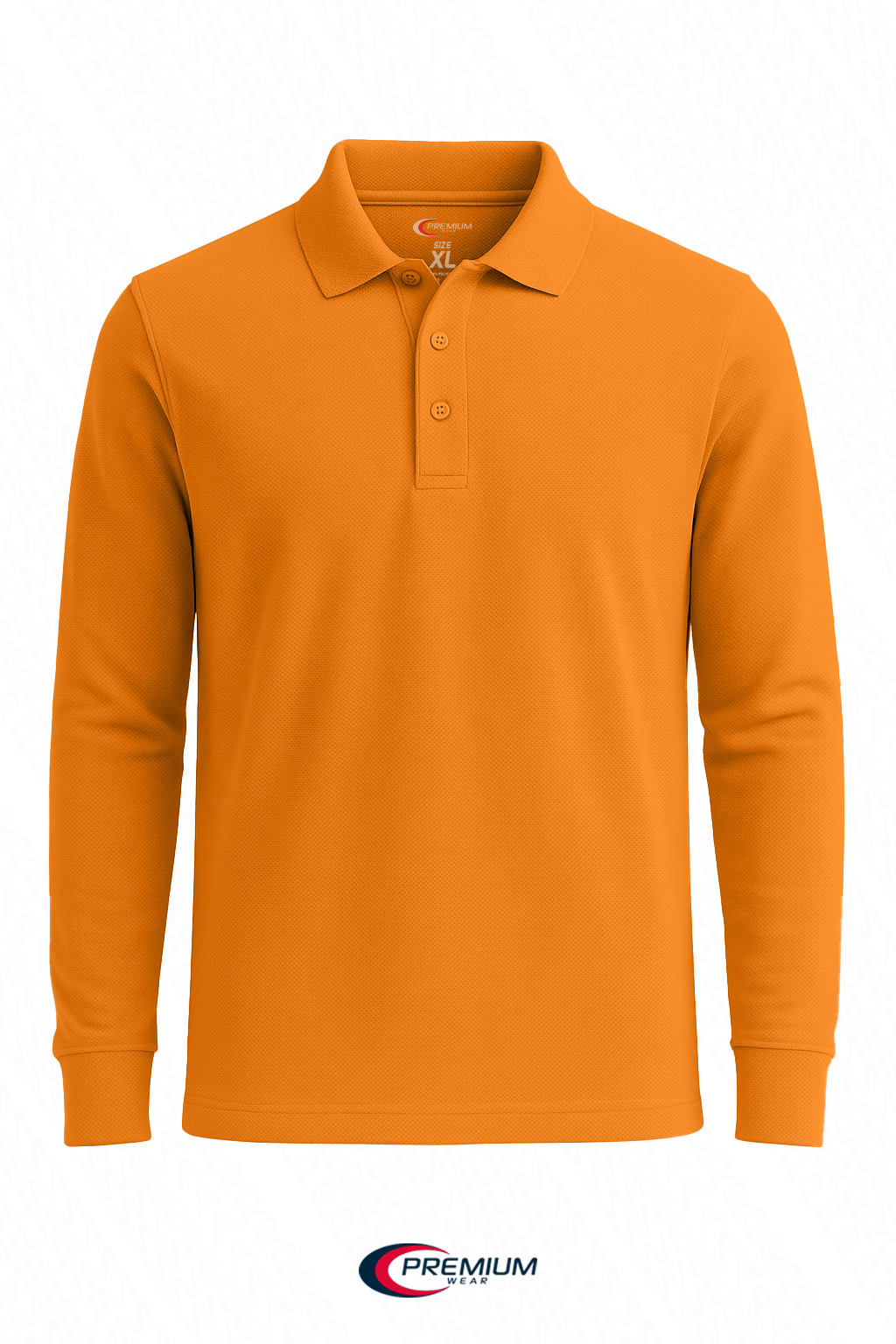 Boys/ Unisex Long Sleeve Pique Polo Shirt - single