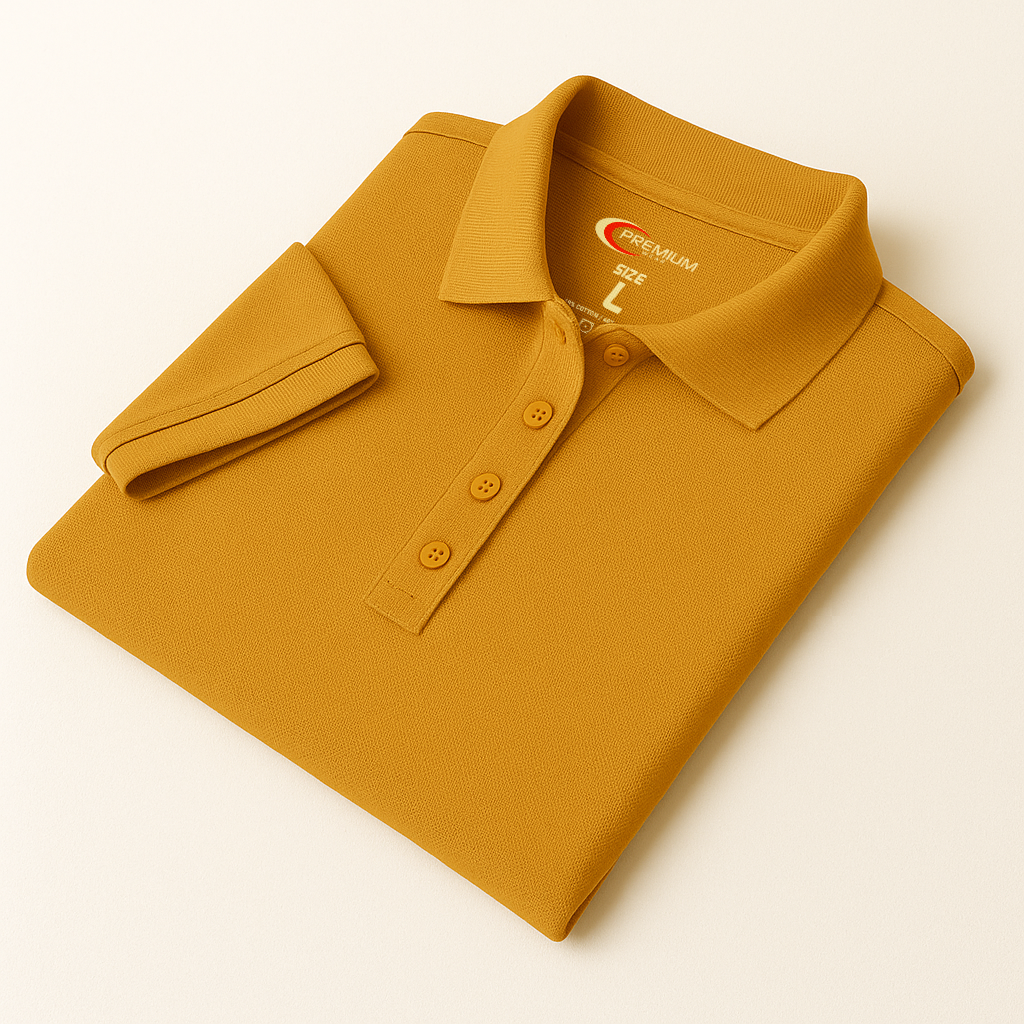 Girls Short Sleeve Pique Polo Shirt - Single