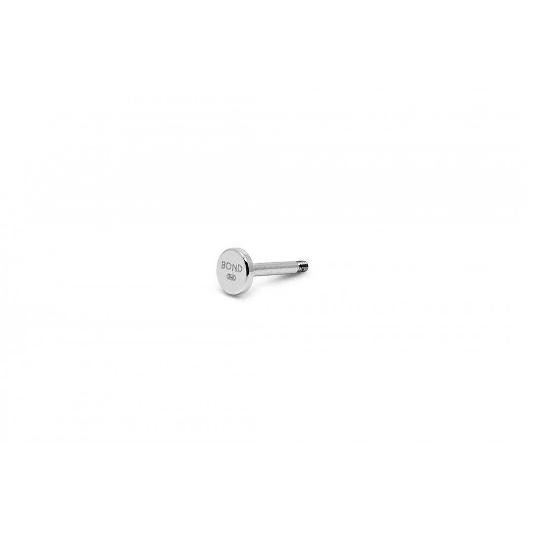 Short Spike Flatback Piercing Stud