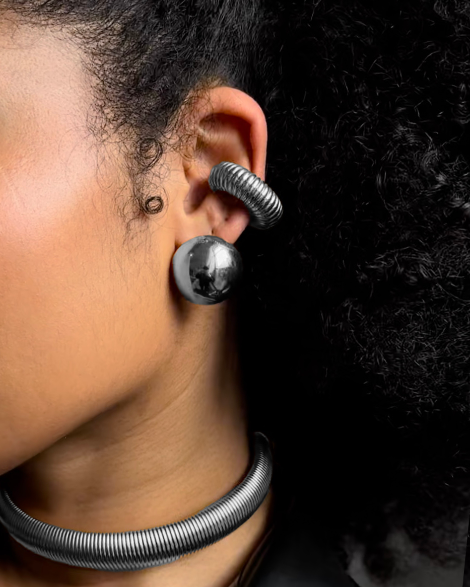 Striated Ear Cuff