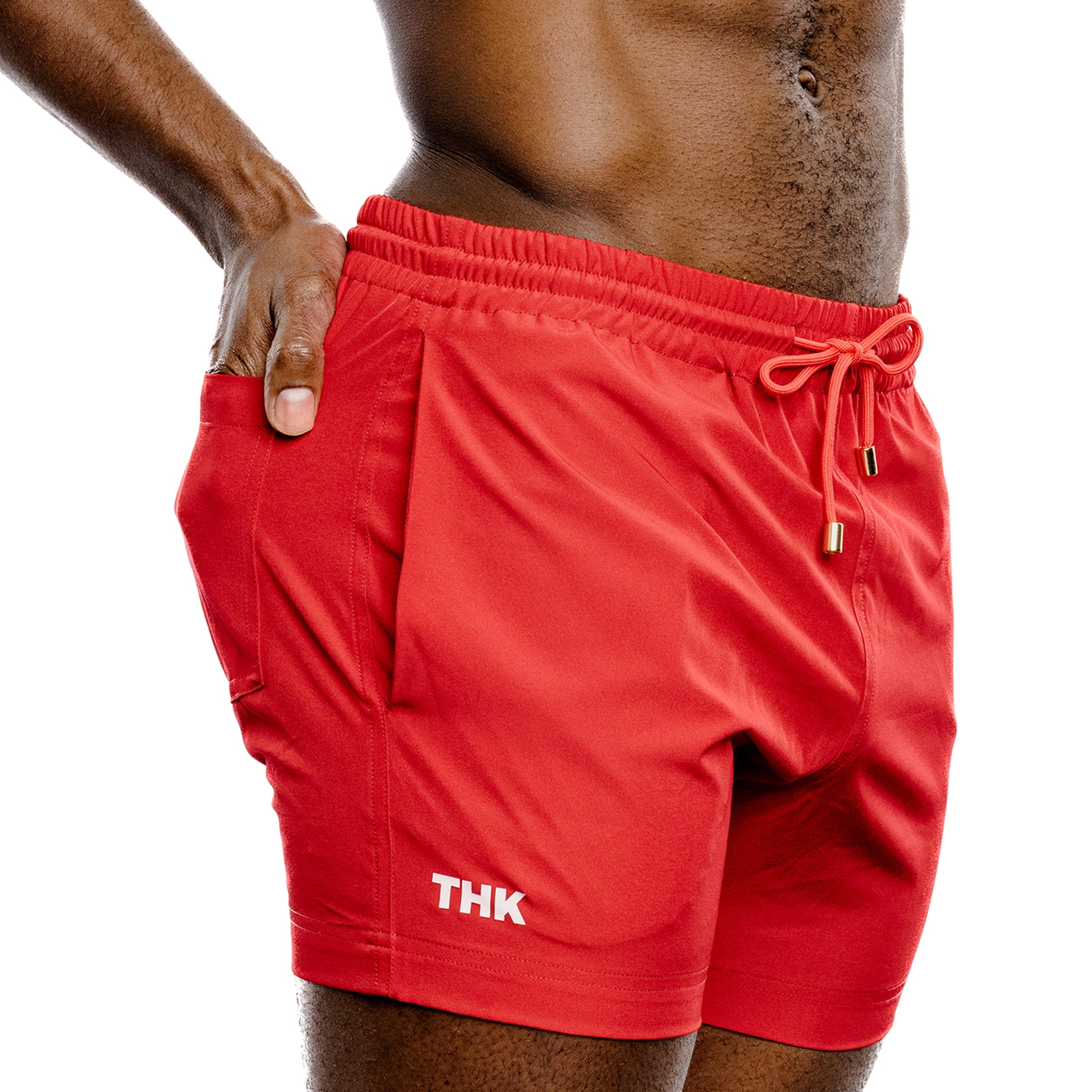 Red Swim Gym Short