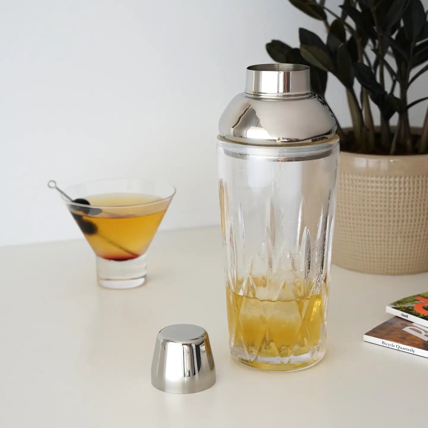 Admiral™ Crystal Cocktail Shaker with Builtin Strainer
