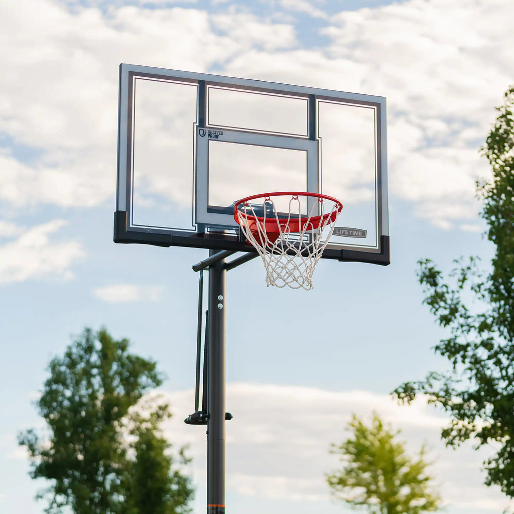 Lifetime Adjustable Round In-Ground Basketball Hoop (54-Inch Polycarbonate)