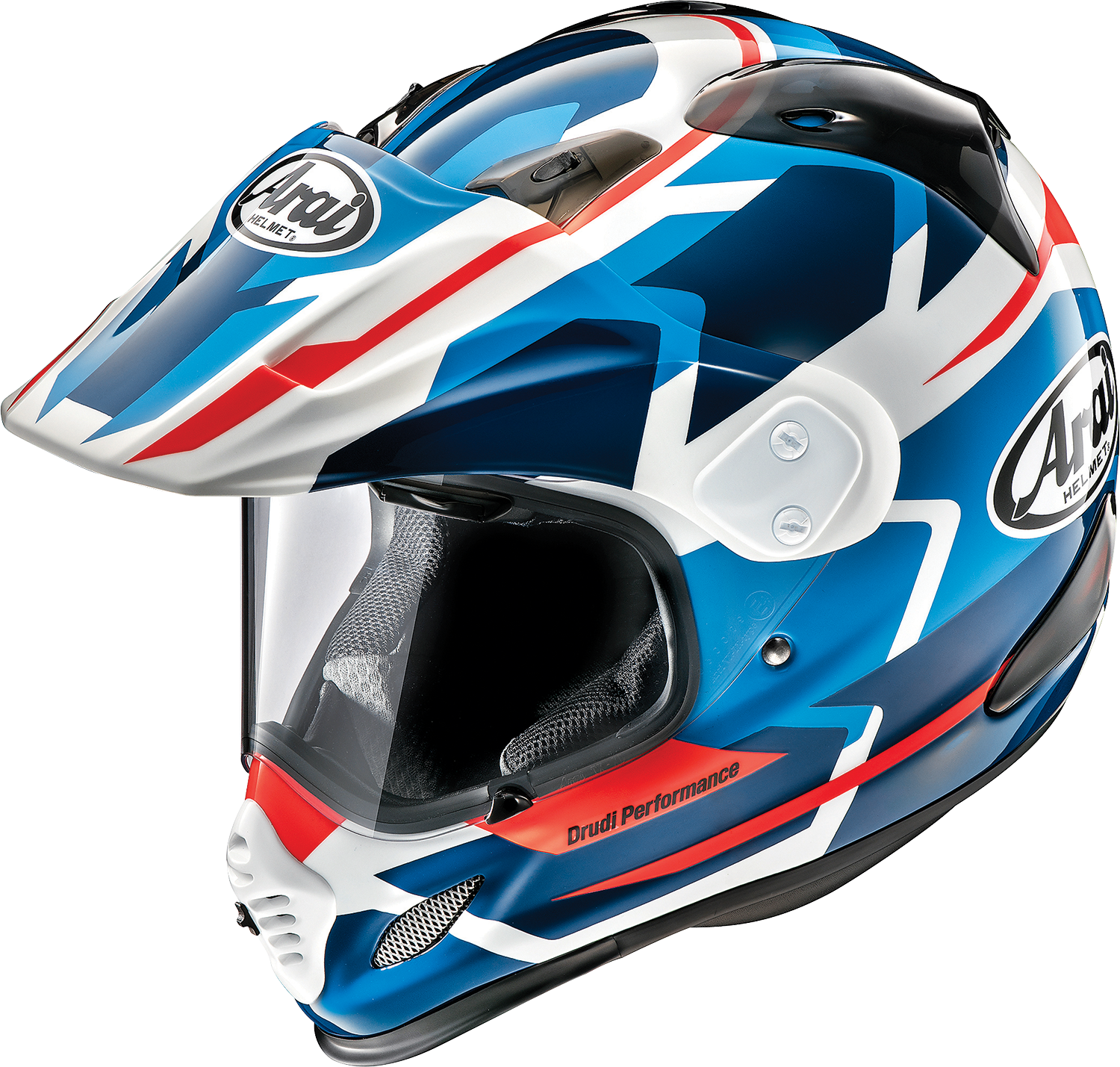 ARAI HELMETS, Arai Helmets XD-4 Depart White/Blue Helmet XS – Advanced Comfort and Ventilation for Motorcyclists