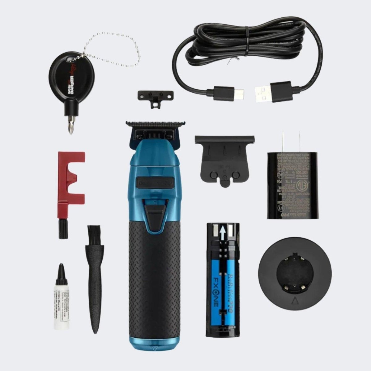 BaByliss PRO FXONE BLUEFX Trimmer FX799BL with FREE FXONE Replacement Battery