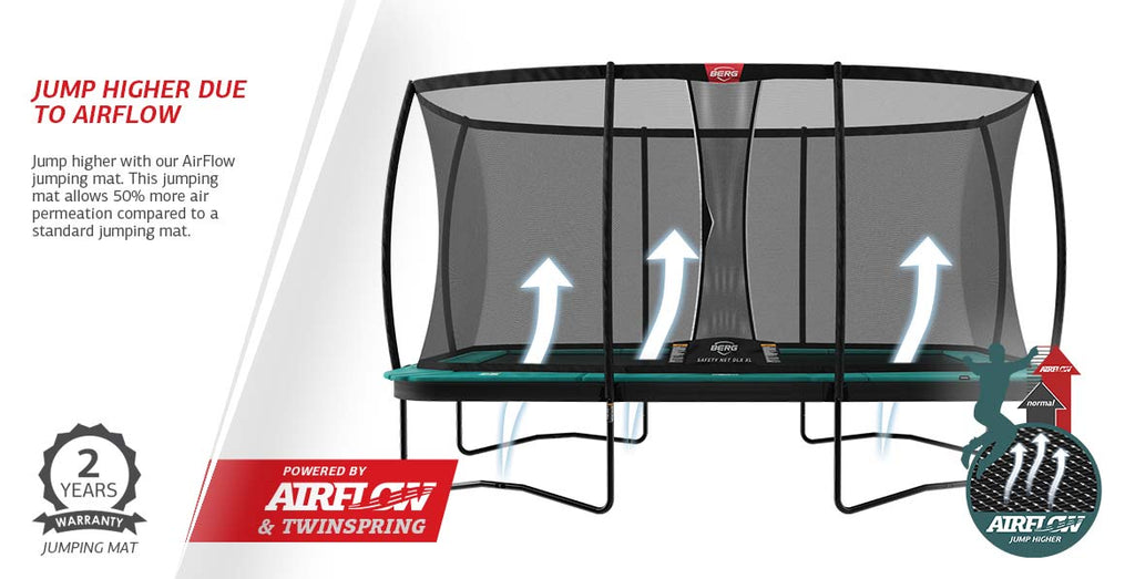 Berg Ultim Champion FlatGround 16ft In-Ground Trampoline
