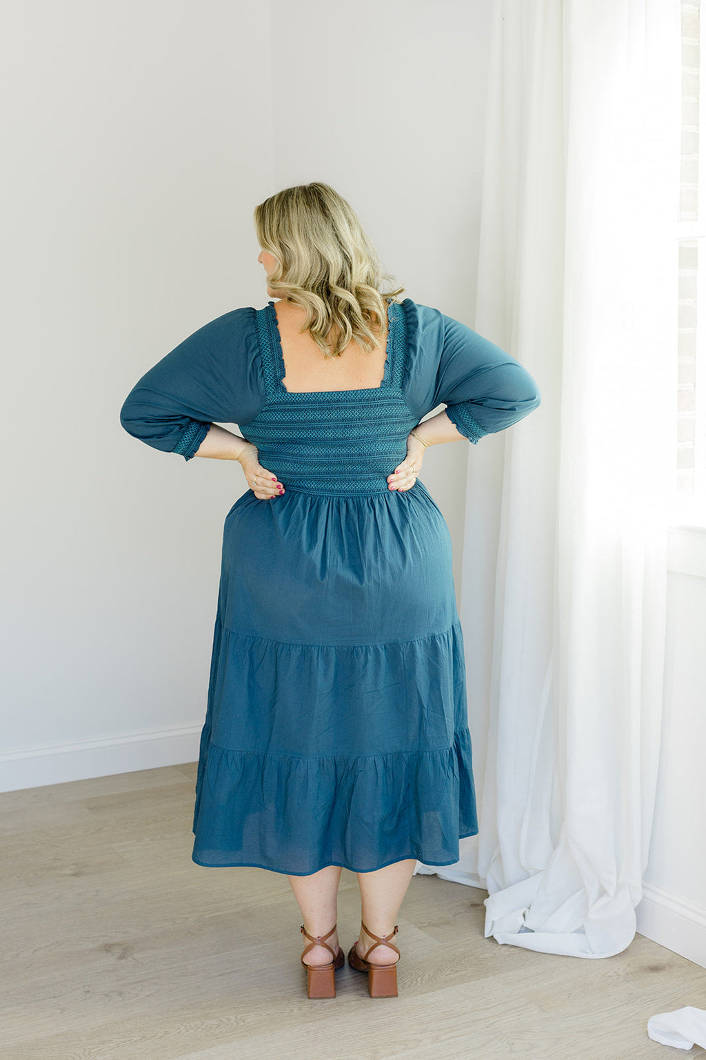 The Jenna Dress in Teal