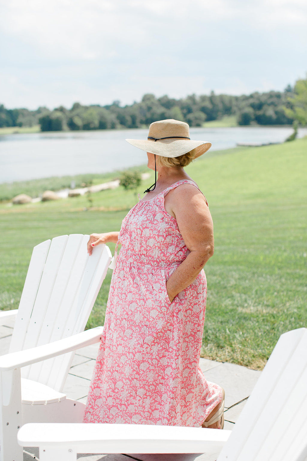 The Kiley Tank Dress in Watermelon Sorbet