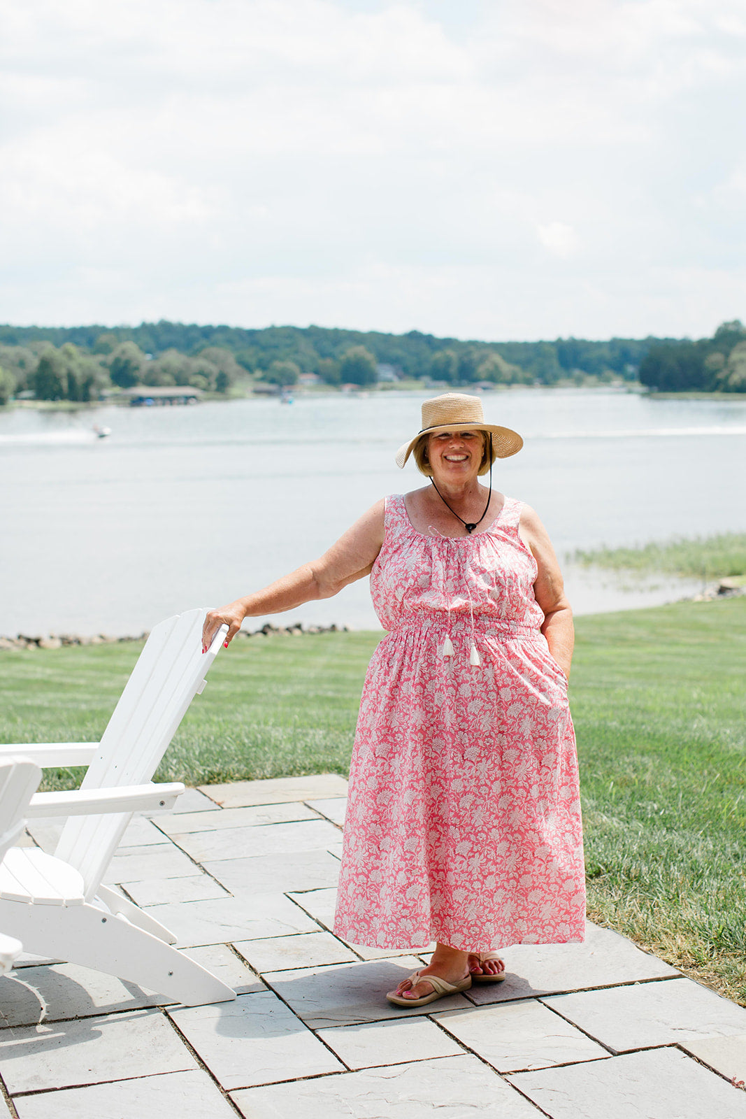 The Kiley Tank Dress in Watermelon Sorbet