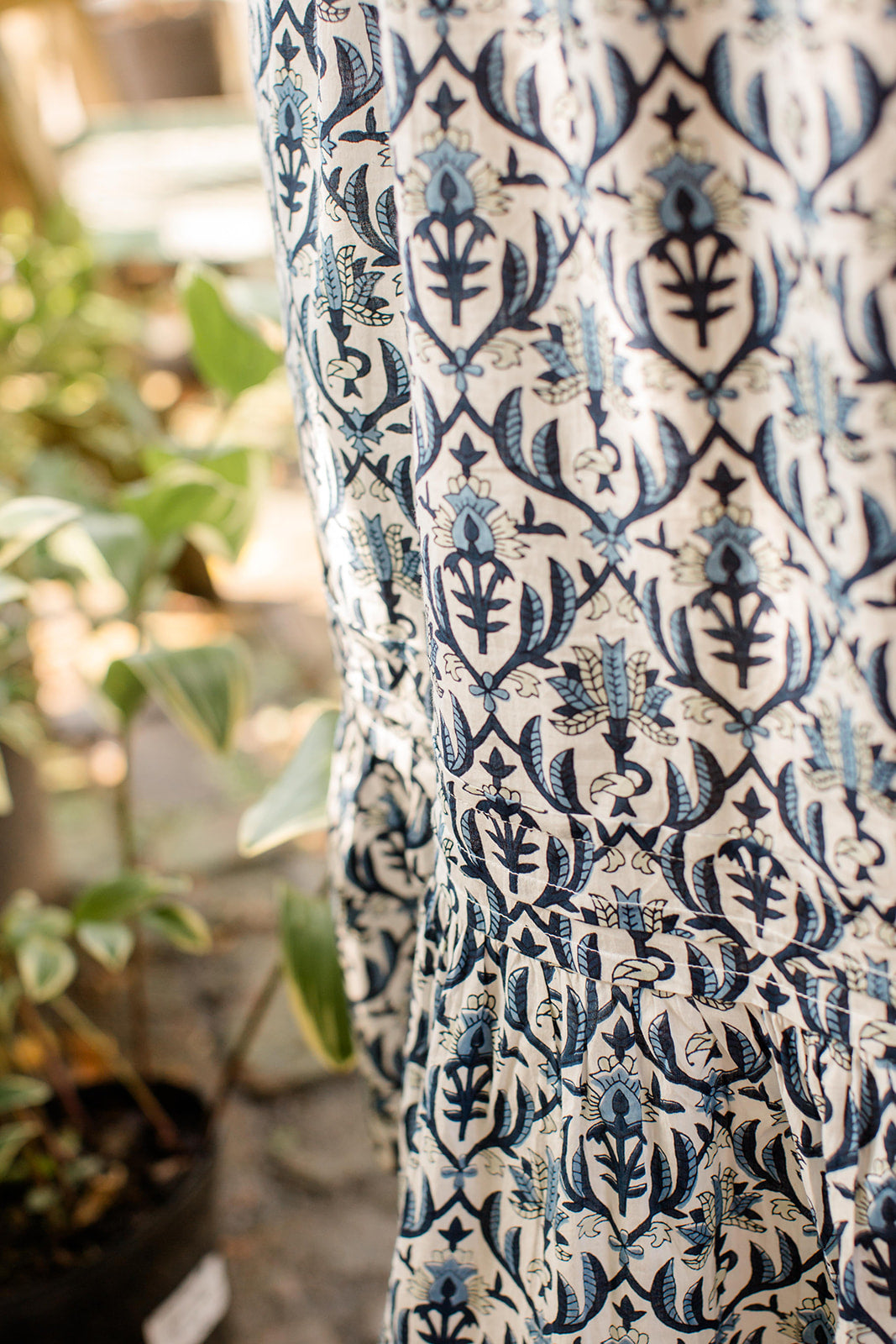 The Allison Dress in Navy Trellis