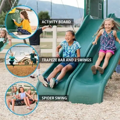 Lifetime Big Stuff ® Two-Slide Swing Set