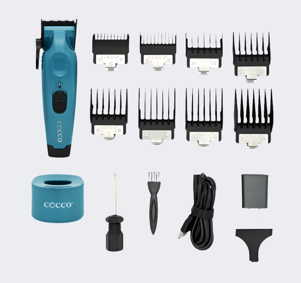 Cocco Pro Hyper Veloce Clipper Dark Teal with FREE Digital Gap Graphene Taper Blade