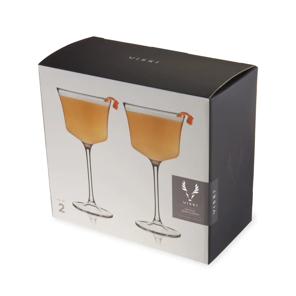 Raye™ Stemmed Crystal Sour Glasses - Set of 2