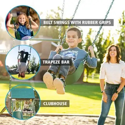 Lifetime Big Stuff ® Swing Set with Bucket Swing and Children's Picnic Table