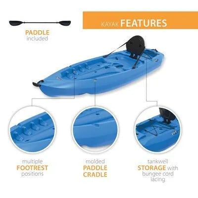 Lifetime Lotus 80 Sit-On-Top Kayak (Paddle Included)