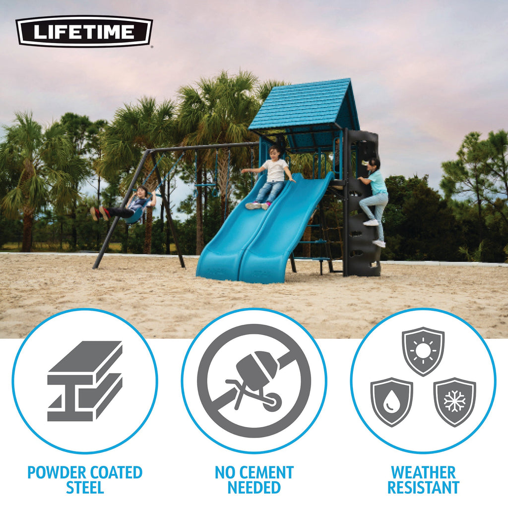 Lifetime Big Stuff Adventure Swing Set with Spider Swing