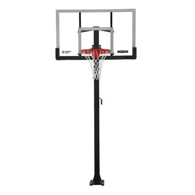Lifetime Adjustable Bolt Down Basketball Hoop (60-Inch Tempered Glass)