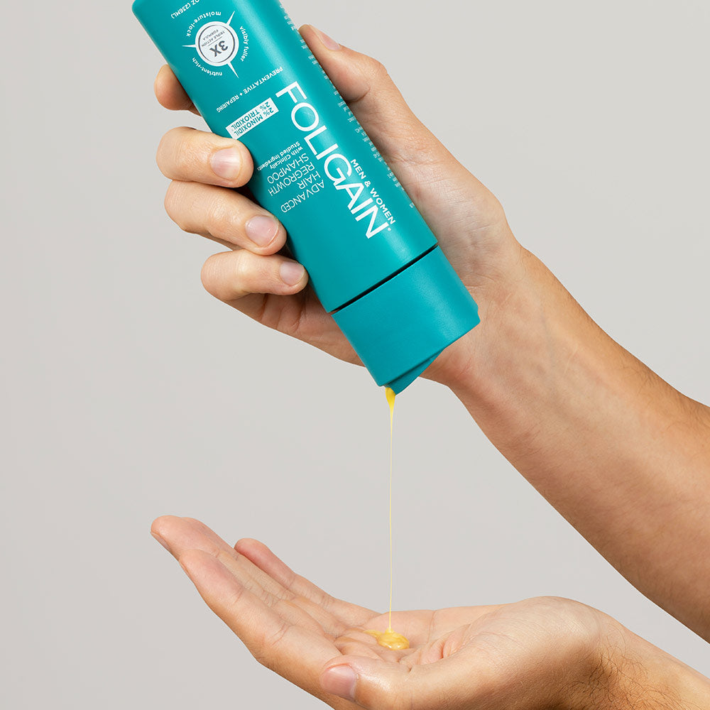 FOLIGAIN Advanced Hair Regrowth Hair Shampoo with 2% Minoxidil and 2% TRIOXIDIL®