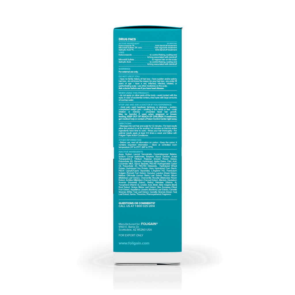 FOLIGAIN Advanced Hair Regrowth Hair Shampoo with 2% Minoxidil and 2% TRIOXIDIL®