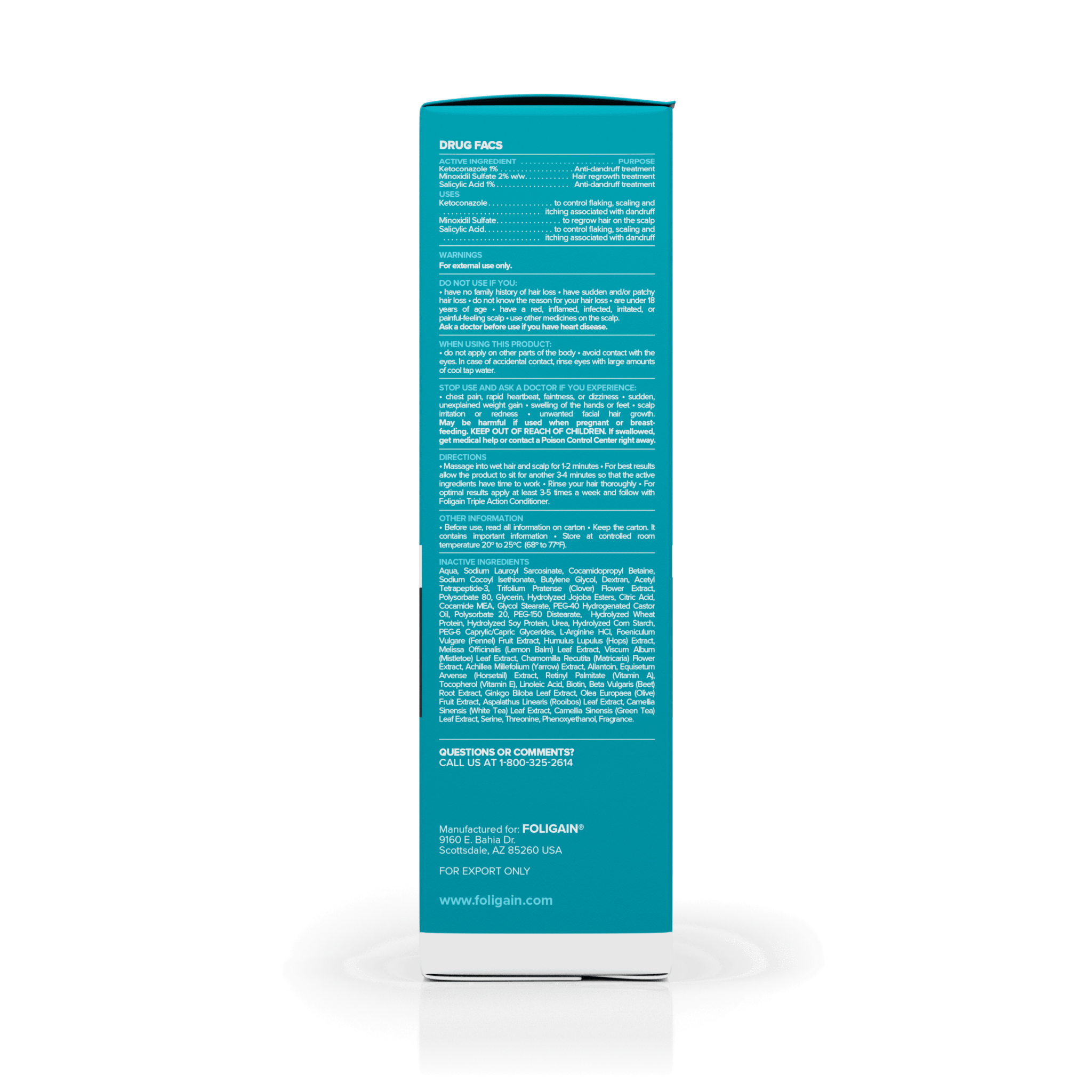 FOLIGAIN Advanced Hair Regrowth Hair Shampoo with 2% Minoxidil and 2% TRIOXIDIL®