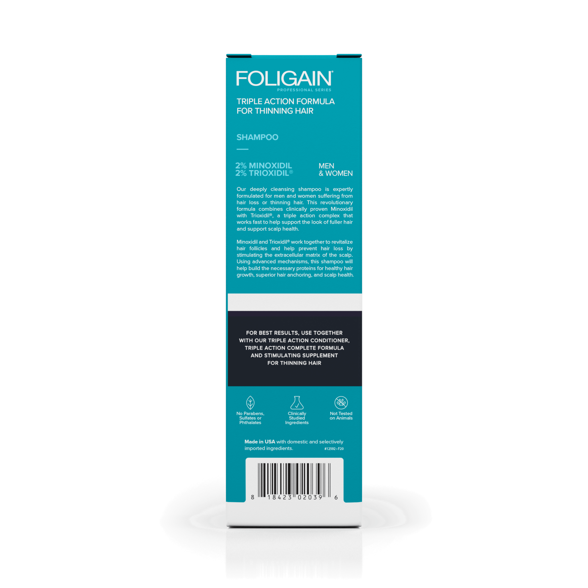 FOLIGAIN Advanced Hair Regrowth Hair Shampoo with 2% Minoxidil and 2% TRIOXIDIL®
