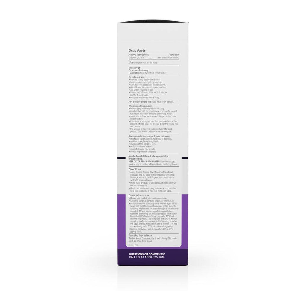 FOLIGAIN Minoxidil 2% Hair Regrowth Foam For Women 3 Month Supply