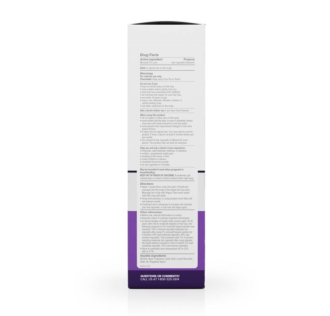 FOLIGAIN Minoxidil 2% Hair Regrowth Foam For Women 3 Month Supply