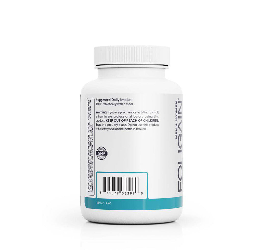 FOLIGAIN Biotin Supplement For Healthier-Looking Hair (Fast Dissolve) 60 Tablets
