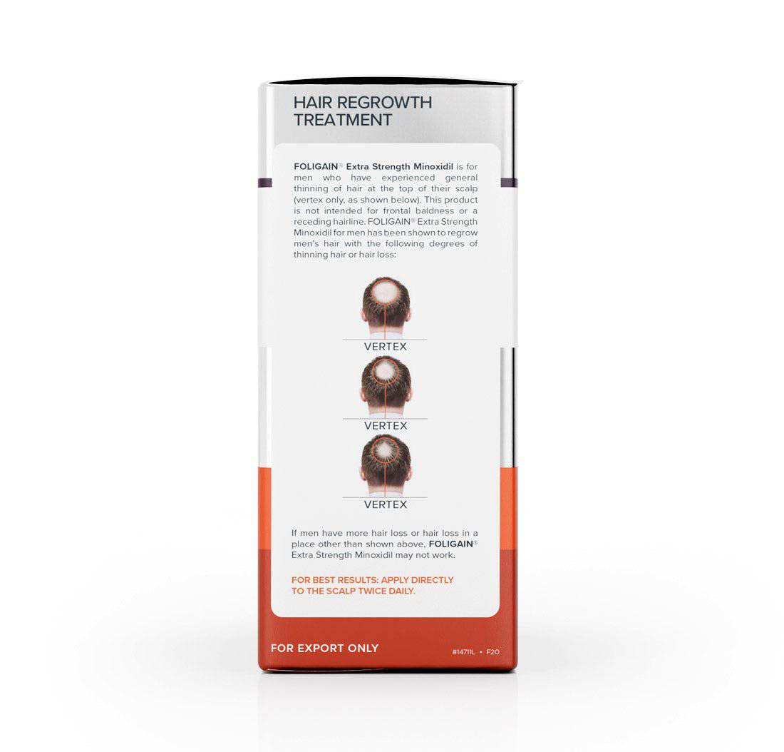 FOLIGAIN Minoxidil 5% Hair Regrowth Treatment For Men One Month Supply