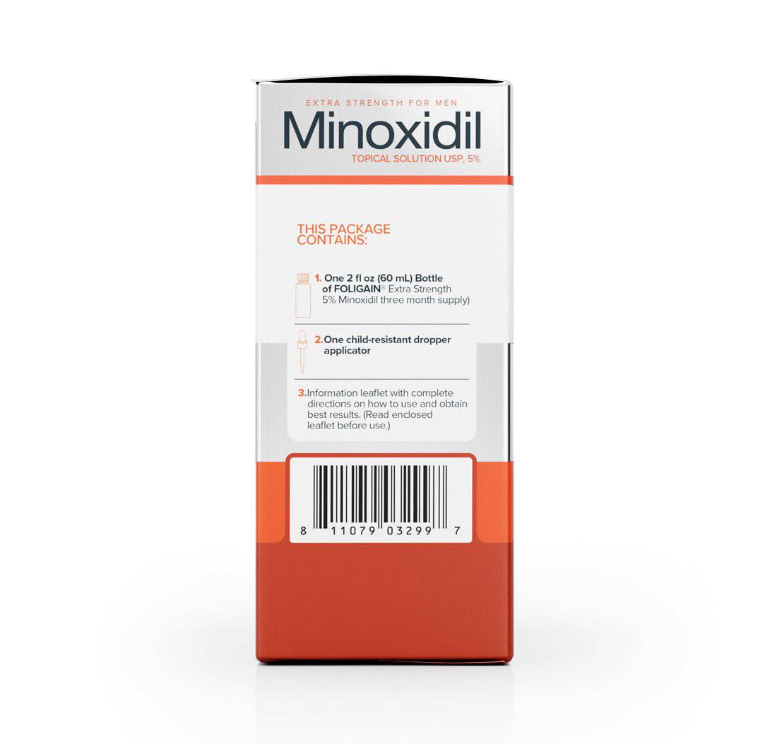 FOLIGAIN Minoxidil 5% Hair Regrowth Treatment For Men One Month Supply