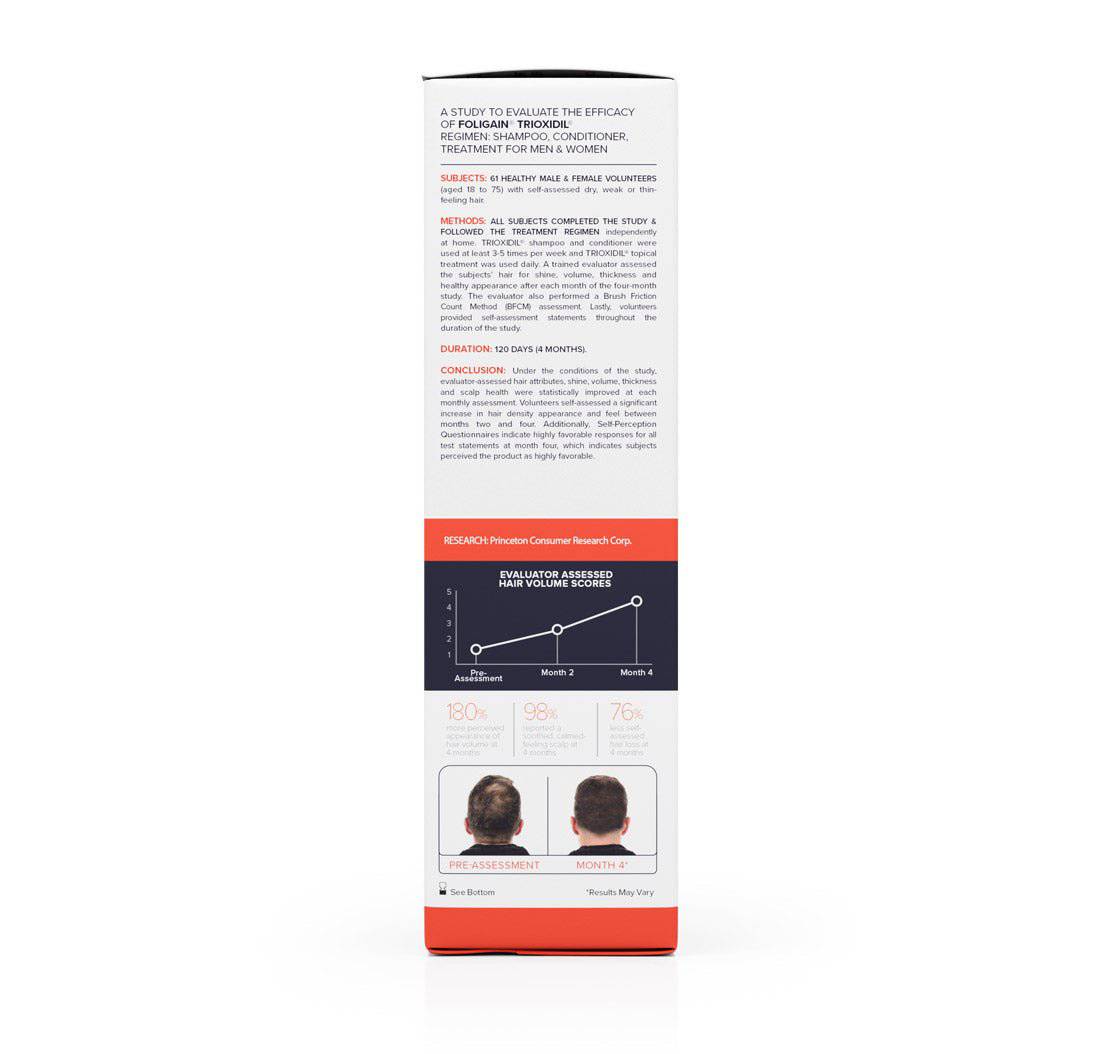 FOLIGAIN Triple Action Conditioner For Thinning Hair For Men with 2% TRIOXIDIL®