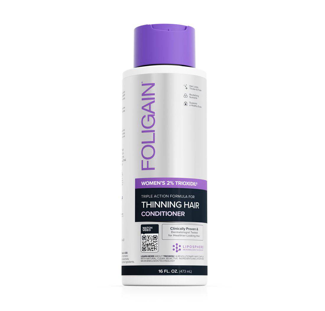 FOLIGAIN Triple Action Conditioner For Thinning Hair For Women with 2% TRIOXIDIL® 473ml