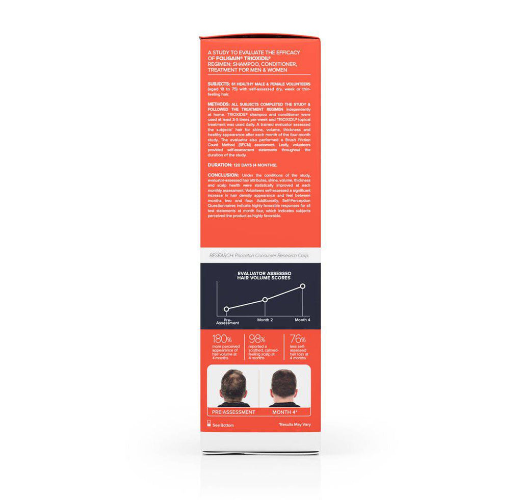 FOLIGAIN Triple Action Shampoo For Thinning Hair For Men with 2% TRIOXIDIL®