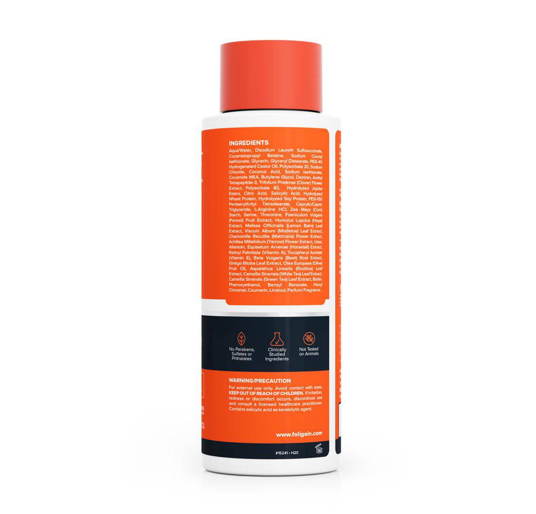 FOLIGAIN Triple Action Shampoo For Thinning Hair For Men with 2% TRIOXIDIL® 473ml
