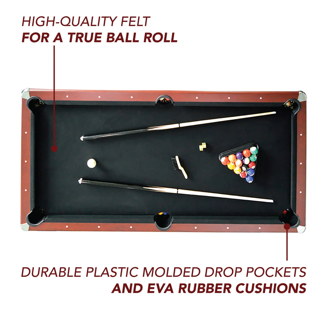 Hathaway Bristol 7-ft Pool Table with Table Tennis Top