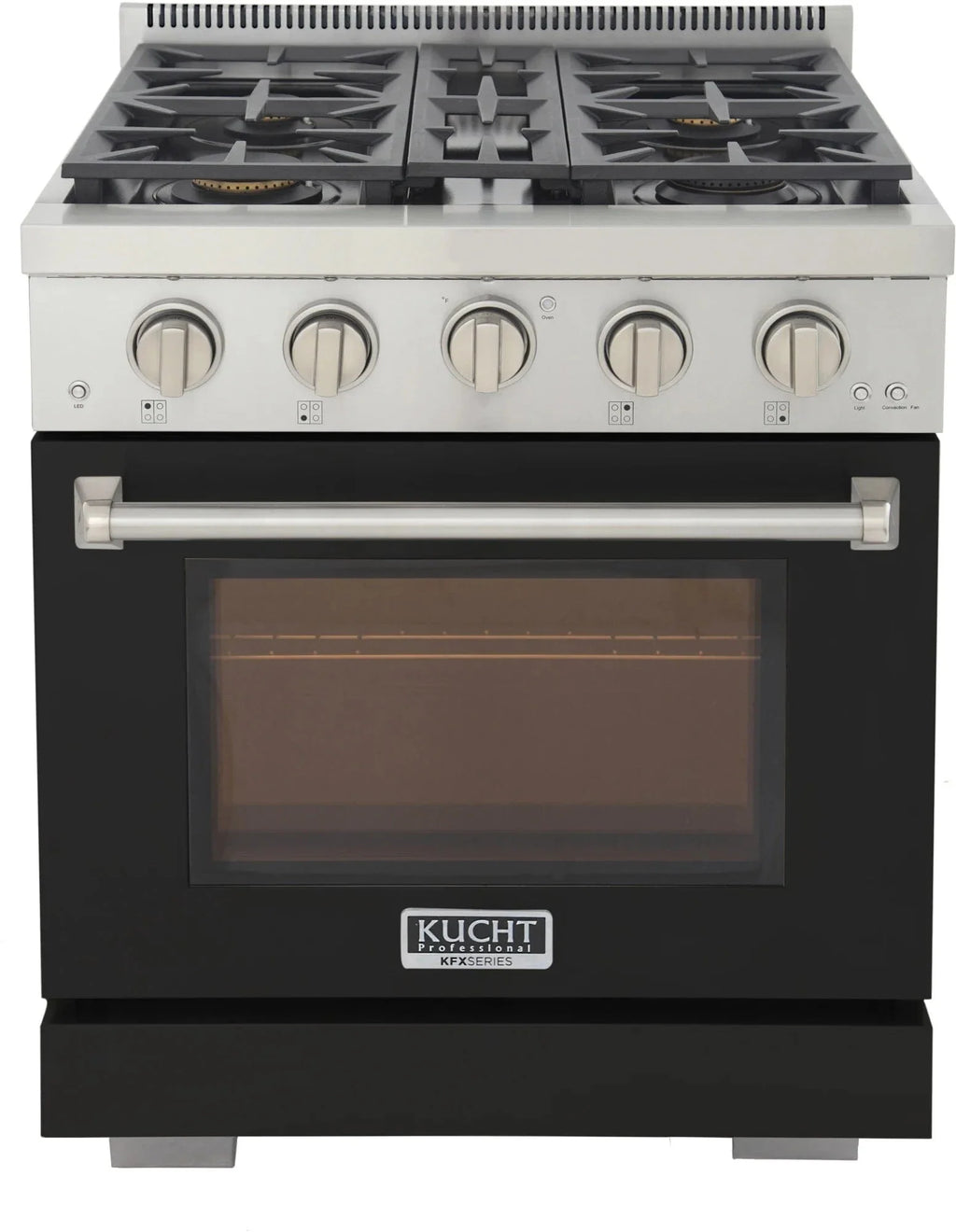Kucht 30" Freestanding Professional Gas Range KFX3000X-BK