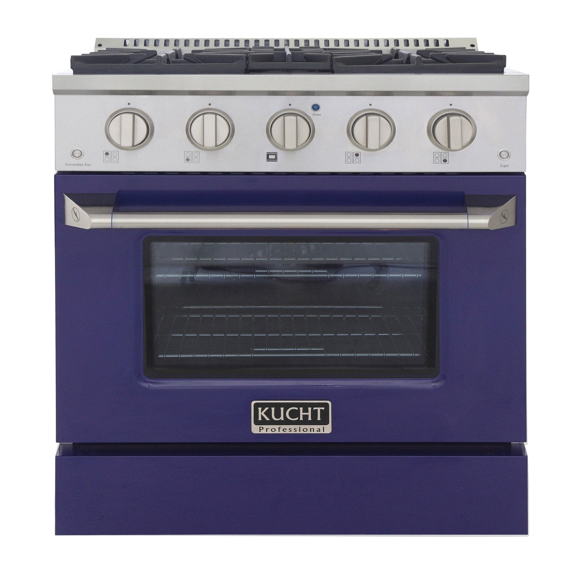 Kucht 30" Gas Range in Stainless Steel with Blue Oven Door, KNG301-B