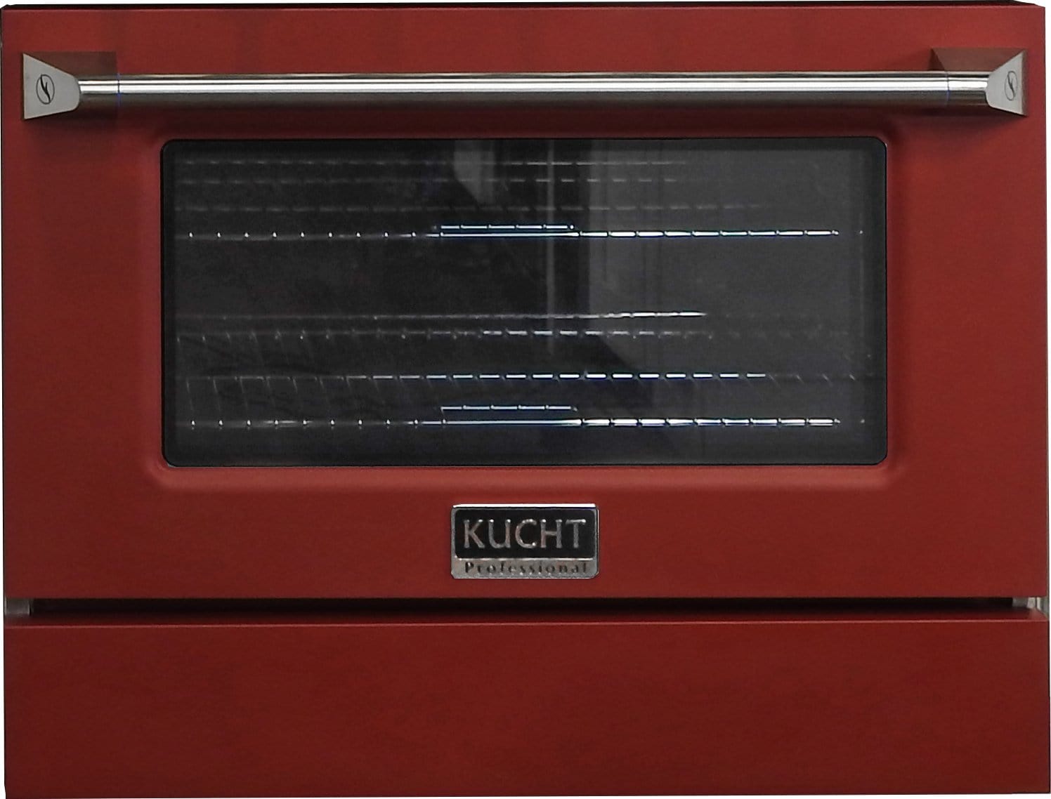 Kucht 30" Propane Range, Stainless Steel, Red Oven Door, KNG301/LP-R