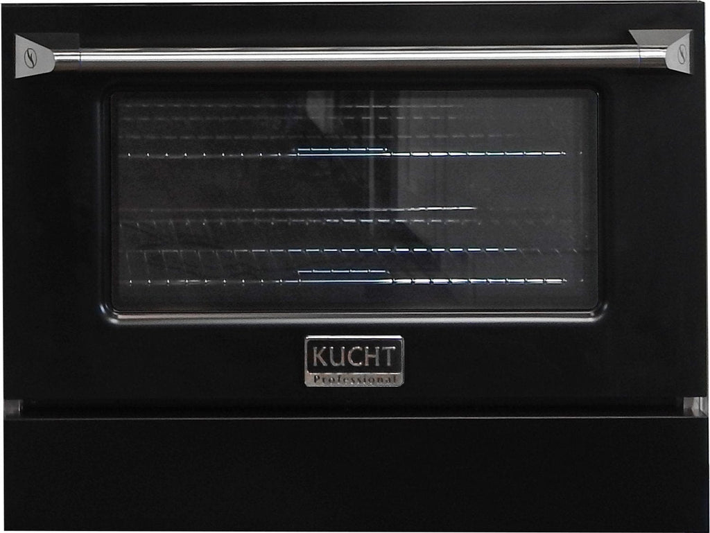 Kucht 36" Propane Range in Stainless Steel, Black Door, KNG361/LP-K