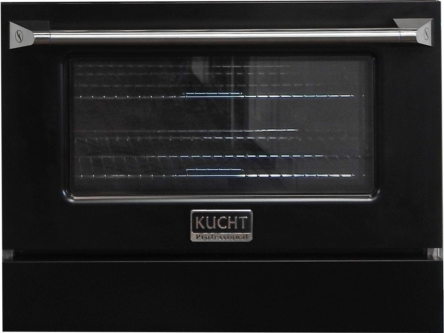 Kucht 36" Propane Range in Stainless Steel, Black Door, KNG361/LP-K