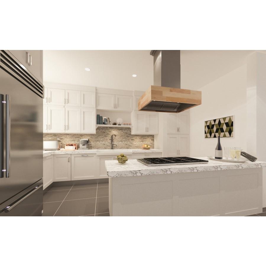 ZLINE 30" Remote Blower Wooden Island Range Hood, 681iM-RD-30